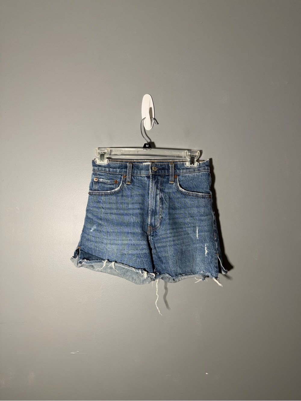 Abercrombie 4” High Rise Jean Shorts Size 25